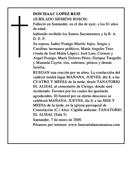 DON ISAAC LOPEZ RUIZ