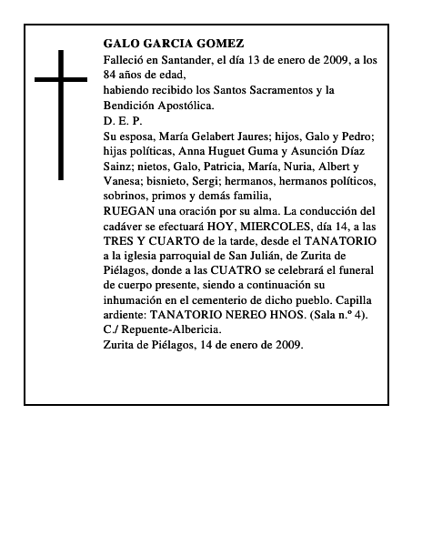 GALO GARCIA GOMEZ