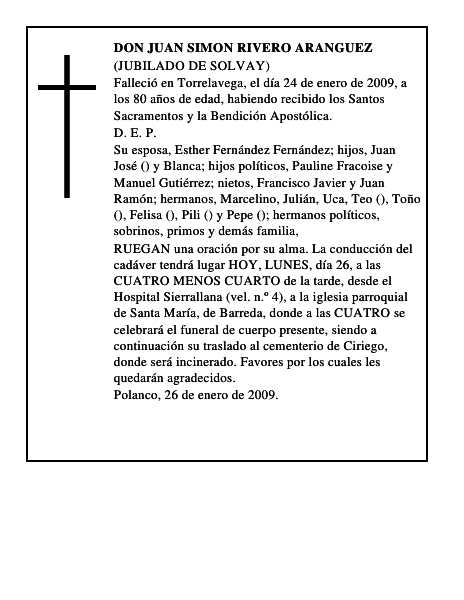DON JUAN SIMON RIVERO ARANGUEZ