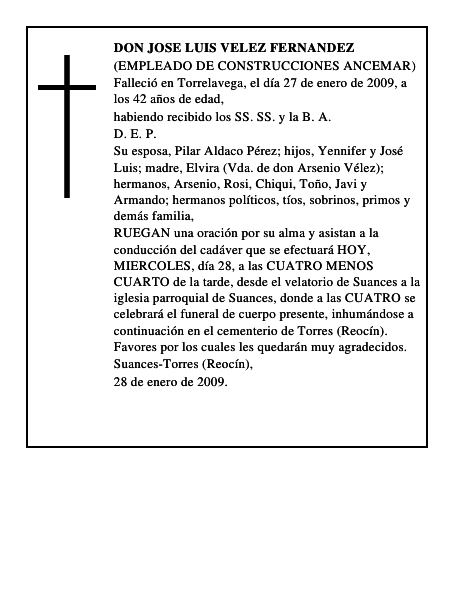 DON JOSE LUIS VELEZ FERNANDEZ