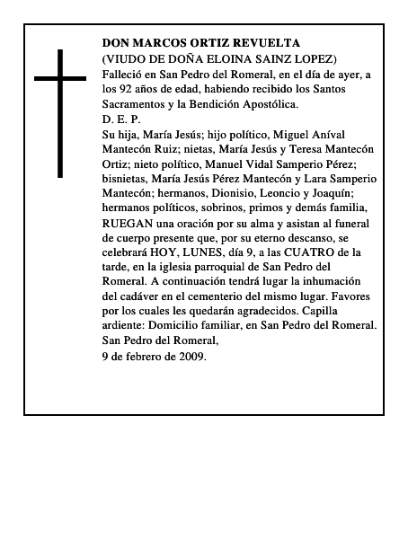 DON MARCOS ORTIZ REVUELTA