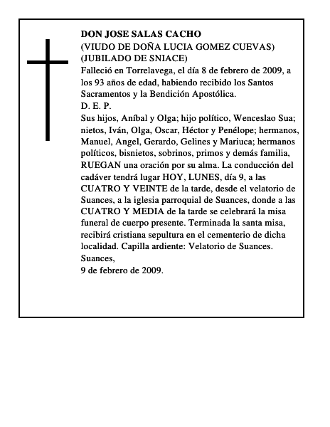 DON JOSE SALAS CACHO