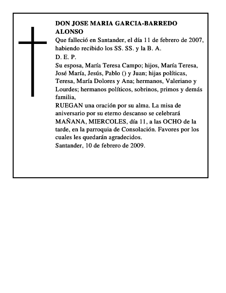 DON JOSE MARIA GARCIA-BARREDO ALONSO