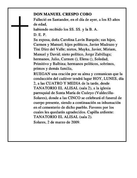 DON MANUEL CRESPO COBO