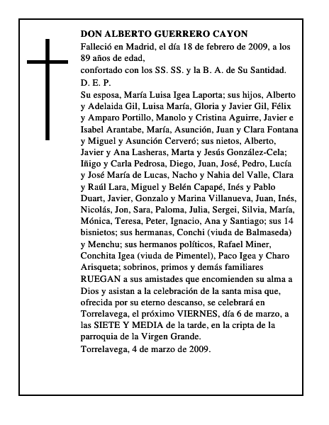 DON ALBERTO GUERRERO CAYON