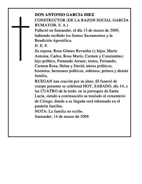 DON ANTONIO GARCIA DIEZ