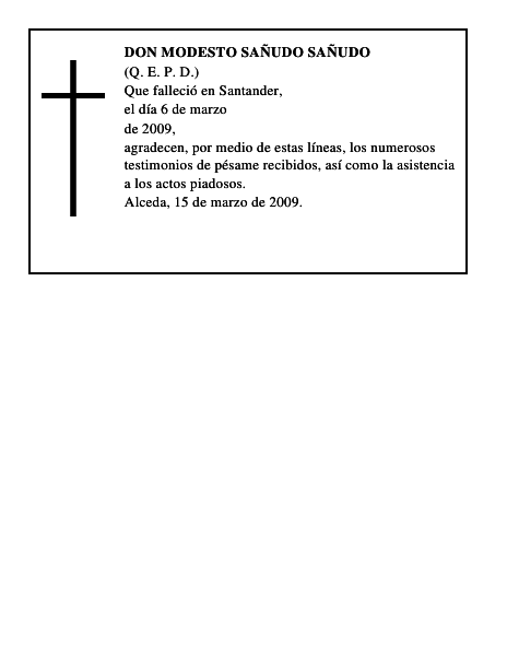 DON MODESTO SAÑUDO SAÑUDO
