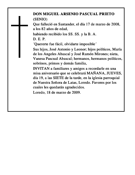 DON MIGUEL ARSENIO PASCUAL PRIETO