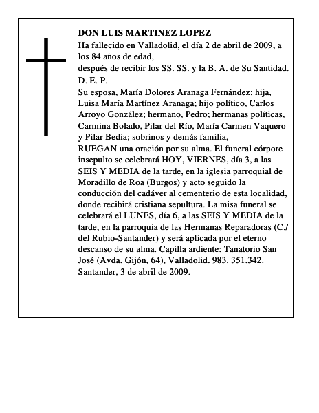 DON LUIS MARTINEZ LOPEZ