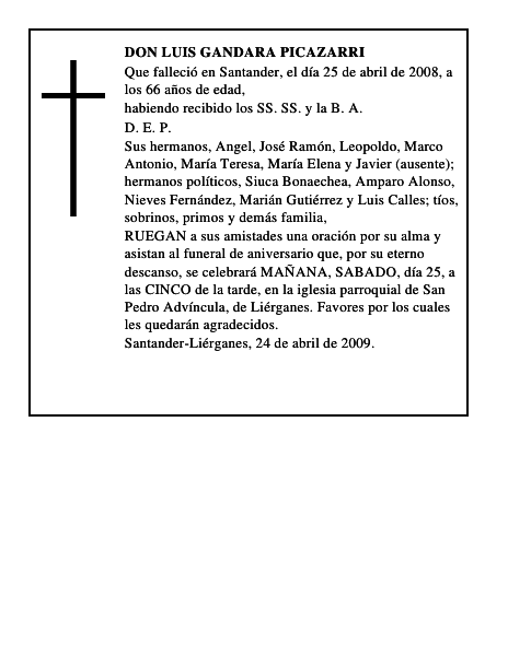 DON LUIS GANDARA PICAZARRI