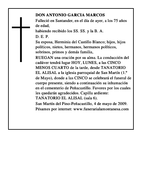 DON ANTONIO GARCIA MARCOS