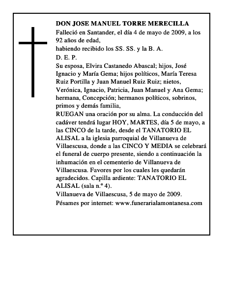 DON JOSE MANUEL TORRE MERECILLA