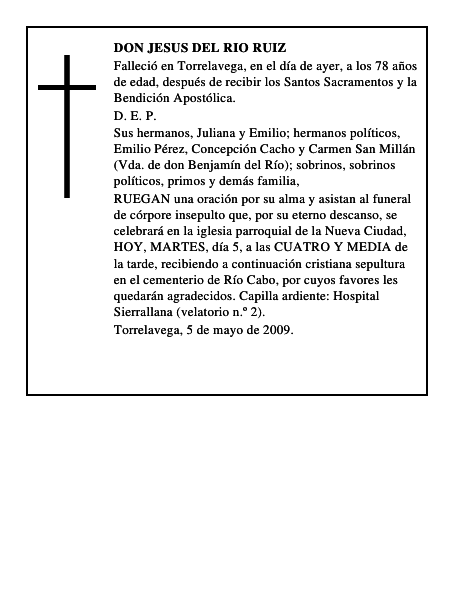 DON JESUS DEL RIO RUIZ