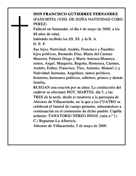 DON FRANCISCO GUTIERREZ FERNANDEZ
