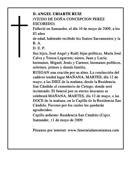D. ANGEL URIARTE RUIZ