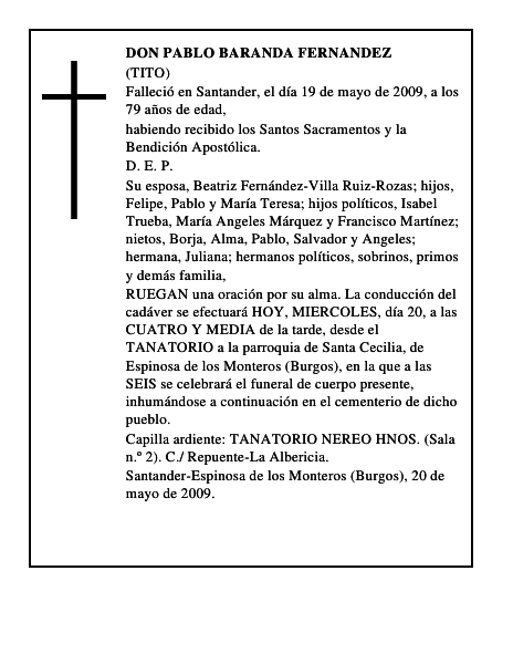 DON PABLO BARANDA FERNANDEZ
