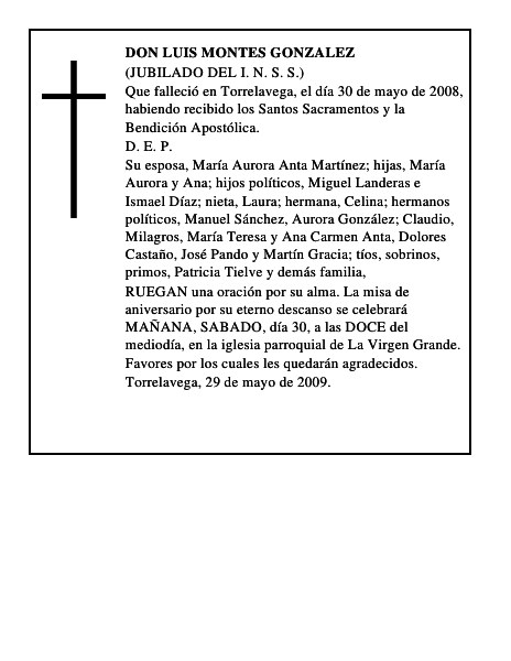 DON LUIS MONTES GONZALEZ