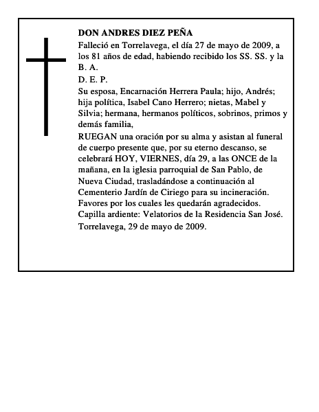 DON ANDRES DIEZ PEÑA
