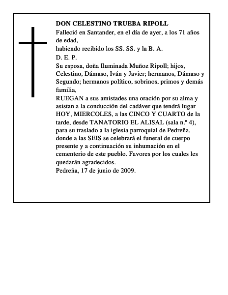 DON CELESTINO TRUEBA RIPOLL