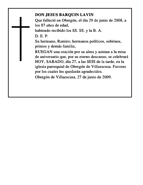 DON JESUS BARQUIN LAVIN