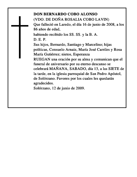 DON BERNARDO COBO ALONSO