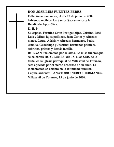 DON JOSE LUIS FUENTES PEREZ