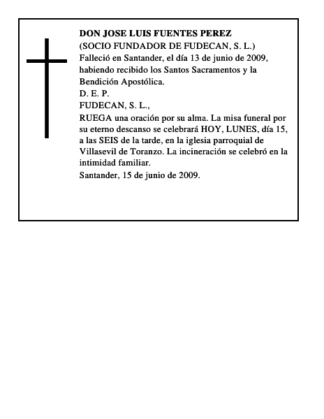 DON JOSE LUIS FUENTES PEREZ