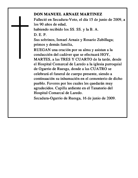 DON MANUEL ARNAIZ MARTINEZ
