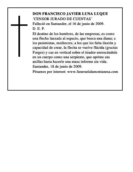 DON FRANCISCO JAVIER LUNA LUQUE