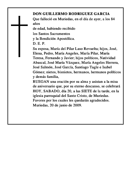 DON GUILLERMO RODRIGUEZ GARCIA