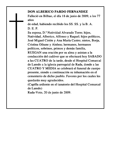 DON ALBERICO PARDO FERNANDEZ