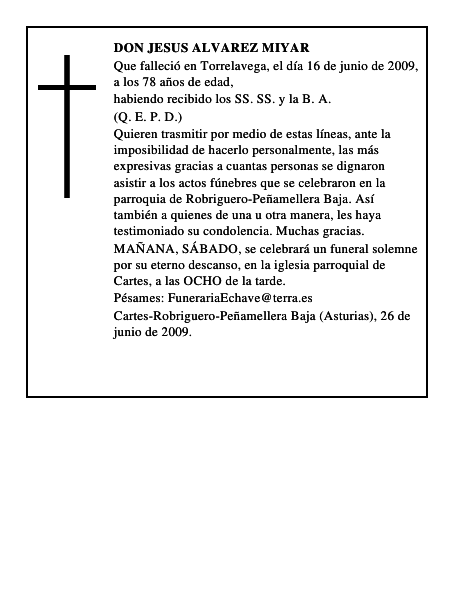 DON JESUS ALVAREZ MIYAR