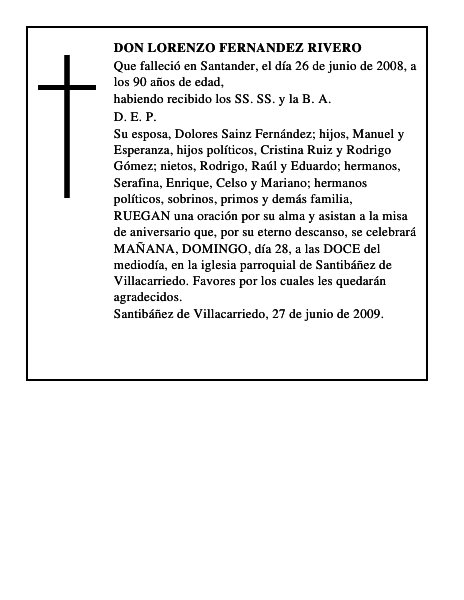 DON LORENZO FERNANDEZ RIVERO