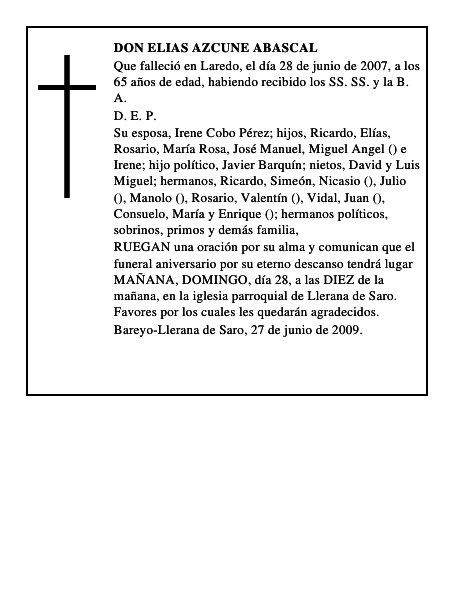 DON ELIAS AZCUNE ABASCAL