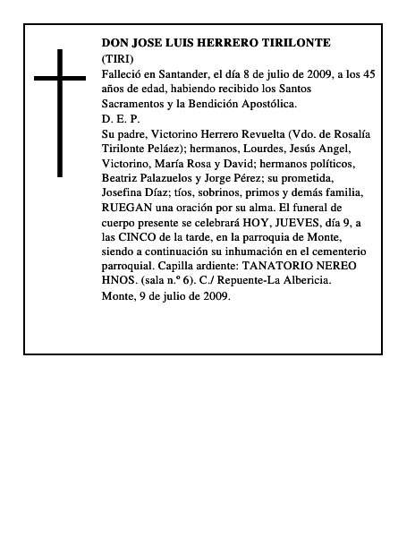 DON JOSE LUIS HERRERO TIRILONTE