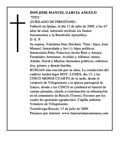 DON JOSE MANUEL GARCIA ANGULO