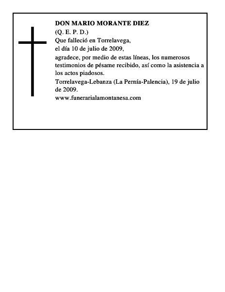 DON MARIO MORANTE DIEZ