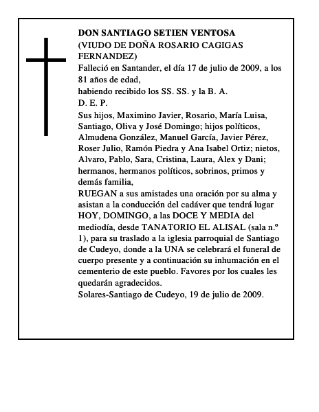DON SANTIAGO SETIEN VENTOSA