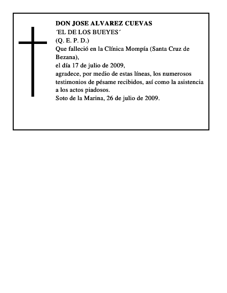 DON JOSE ALVAREZ CUEVAS
