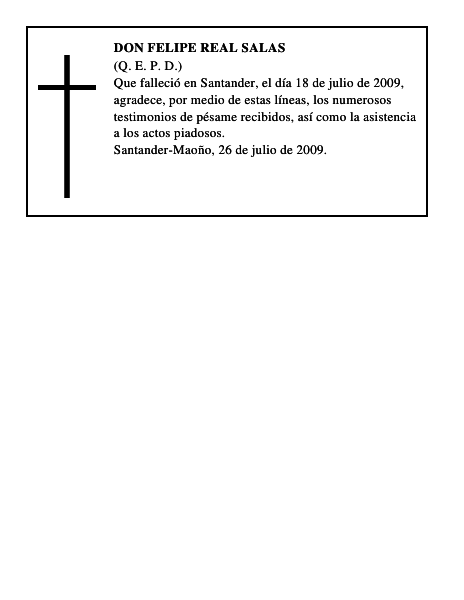 DON FELIPE REAL SALAS