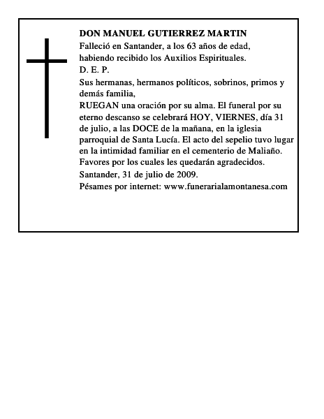 DON MANUEL GUTIERREZ MARTIN