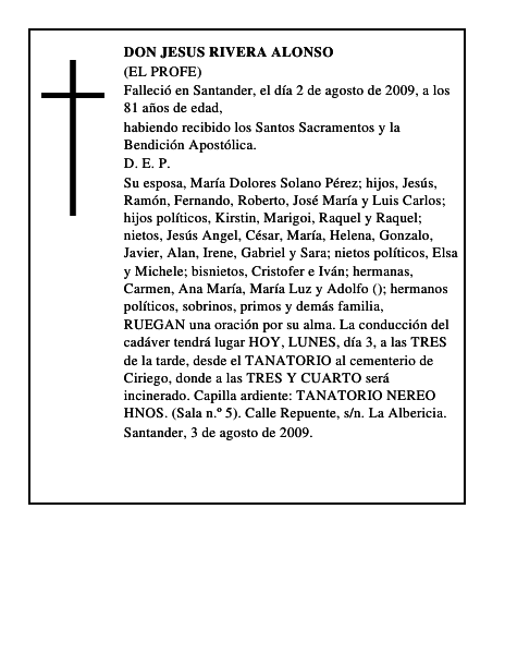 DON JESUS RIVERA ALONSO