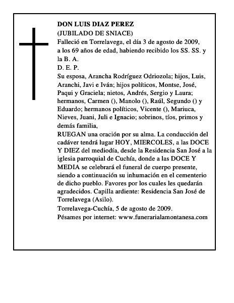 DON LUIS DIAZ PEREZ