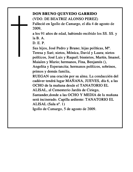 DON BRUNO QUEVEDO GARRIDO
