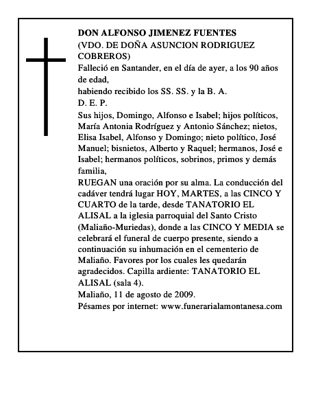 DON ALFONSO JIMENEZ FUENTES