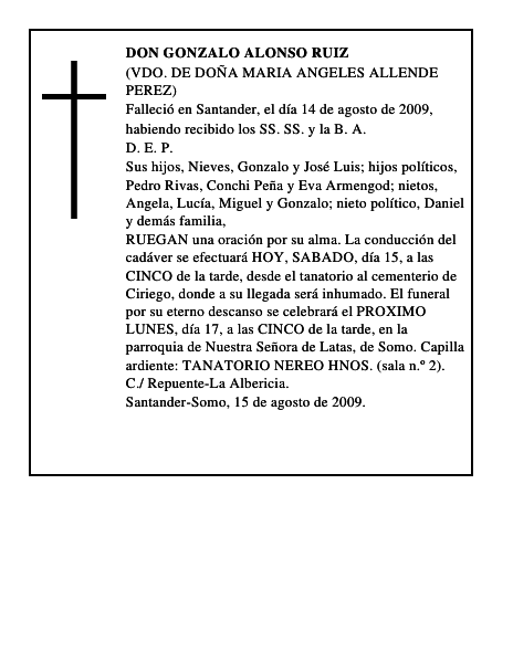 DON GONZALO ALONSO RUIZ