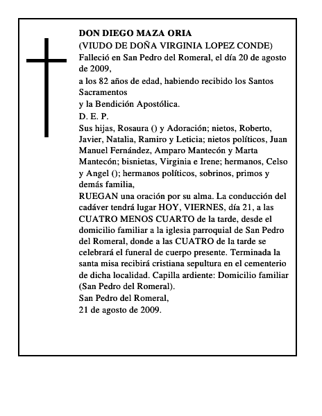 DON DIEGO MAZA ORIA