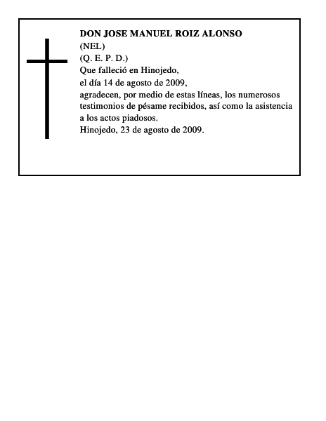 DON JOSE MANUEL ROIZ ALONSO