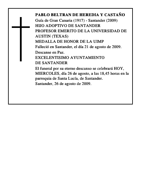 PABLO BELTRAN DE HEREDIA Y CASTAÑO