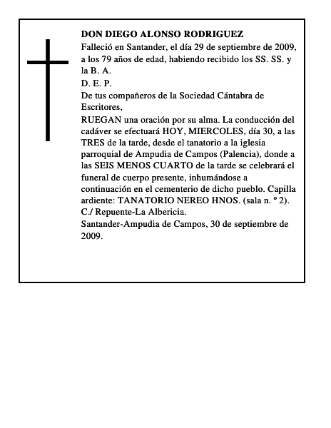 DON DIEGO ALONSO RODRIGUEZ